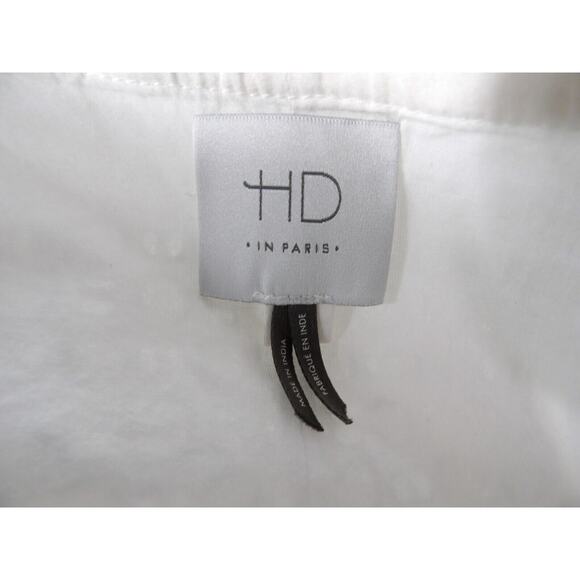 Anthropologie HD in Paris Dress 00 Mini Eyelet Halter White Cottage Core Coquett - Picture 3 of 16